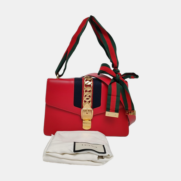 Sylvie Small Calfskin Red