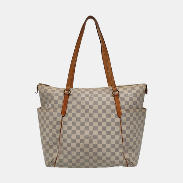 TOTALLY GM Damier Azur Coated Canvas White