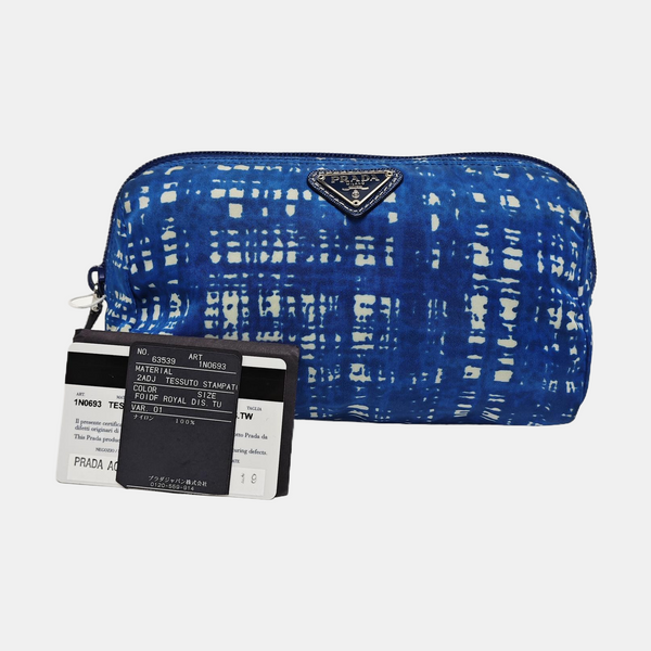 Nylon Clutch Blue