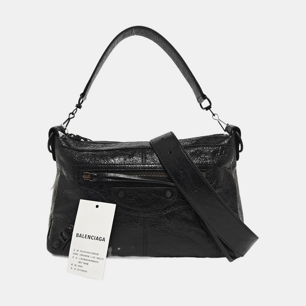Lambskin Shoulder Bag Black