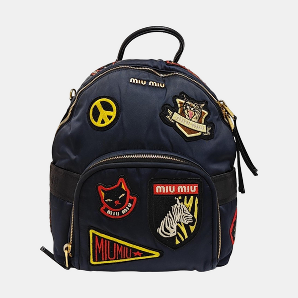 Fabric Backpack Blue