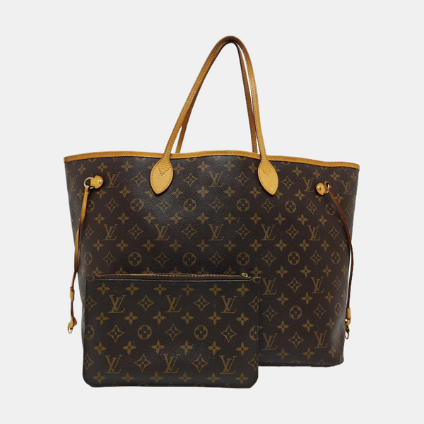 NEVERFULL Lona Revestida Monogram Marrón