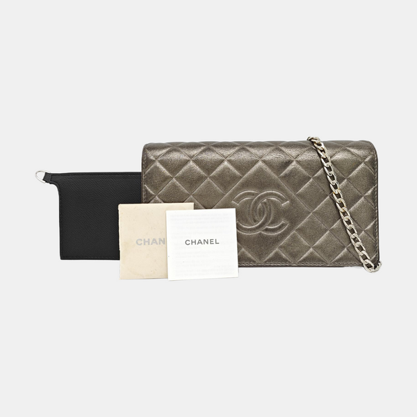 Quilted Lambskin Shoulder Bag Green