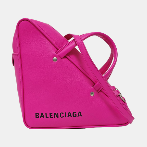 Triangle Small Calfskin Red