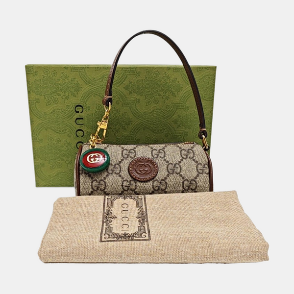 Monogram Canvas Top Handle Bag Mini Beige