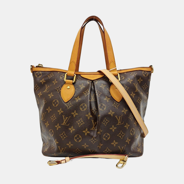 PALERMO PM Monogram Coated Canvas Brown