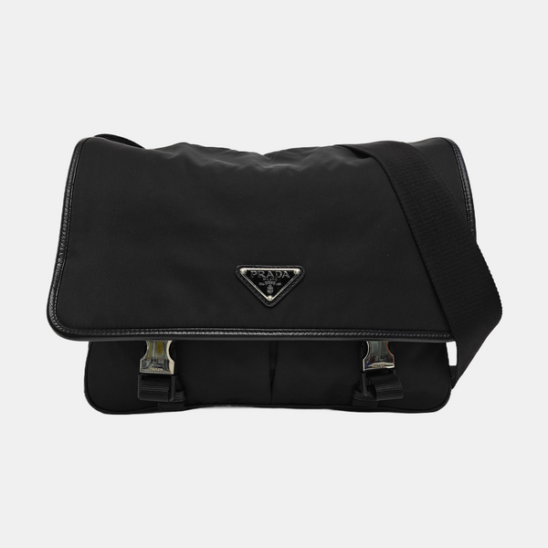 Vela Messenger Bag Fabric Black