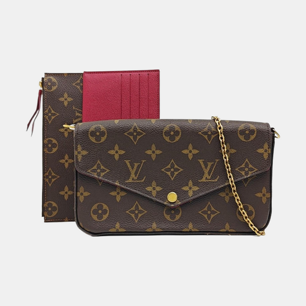 FÉLICIE Monogram Coated Canvas Brown