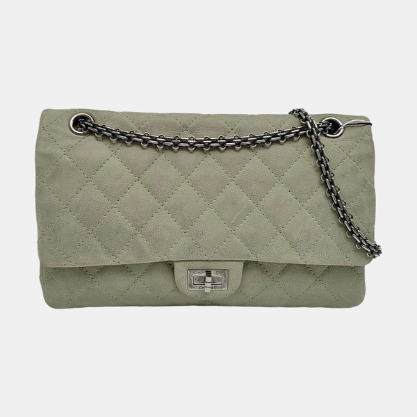 Authenticated pre-owned 2.55 Quilted Calfskin Green - Shoulder Bag at Looply