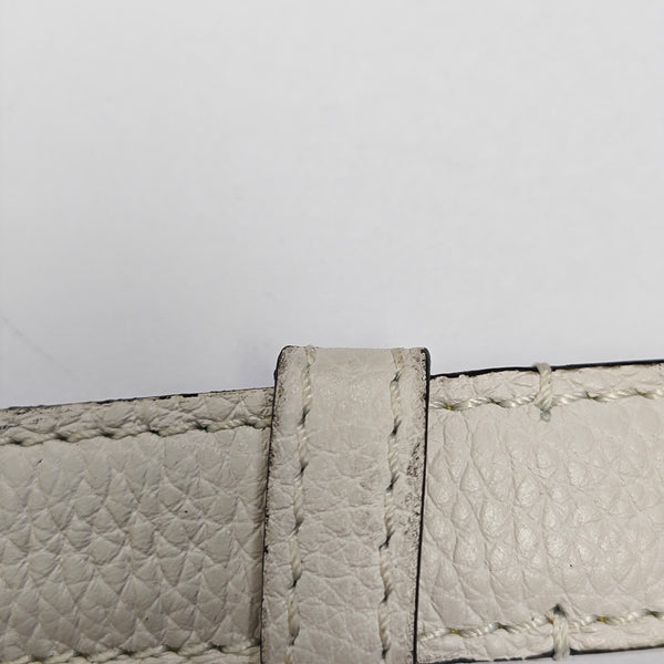 Leather Belt White