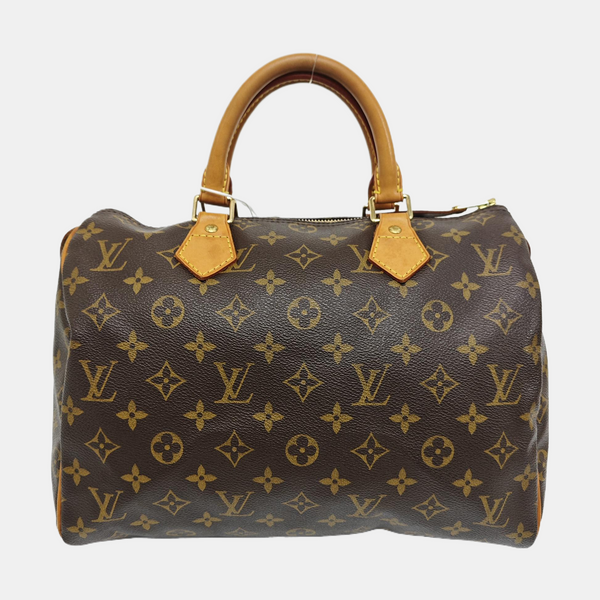 SPEEDY 30 Monogram Coated Canvas Brown