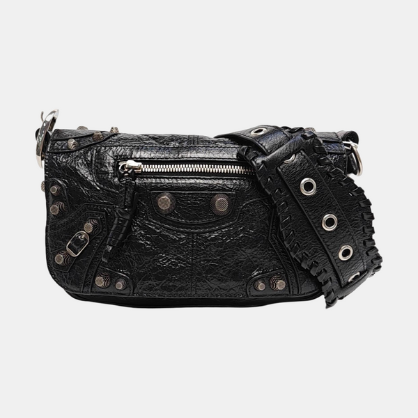 Calfskin Shoulder Bag Black