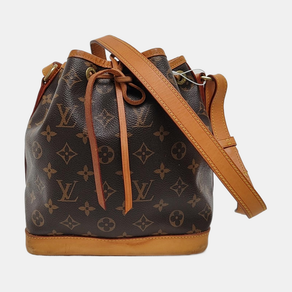 NOÉ BB Monogram Coated Canvas Brown