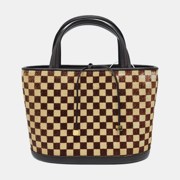 IMPALA Damier Ebene Horsehair Brown