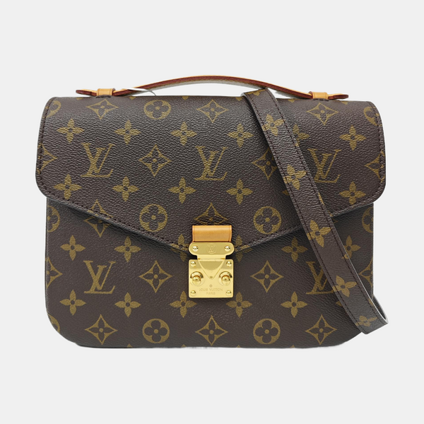 MÉTIS MM Monogram Coated Canvas Brown