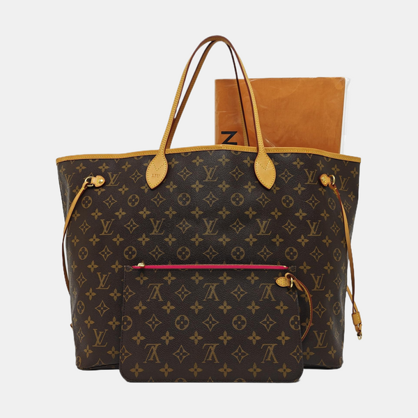 NEVERFULL Lona Revestida Monogram Marrón