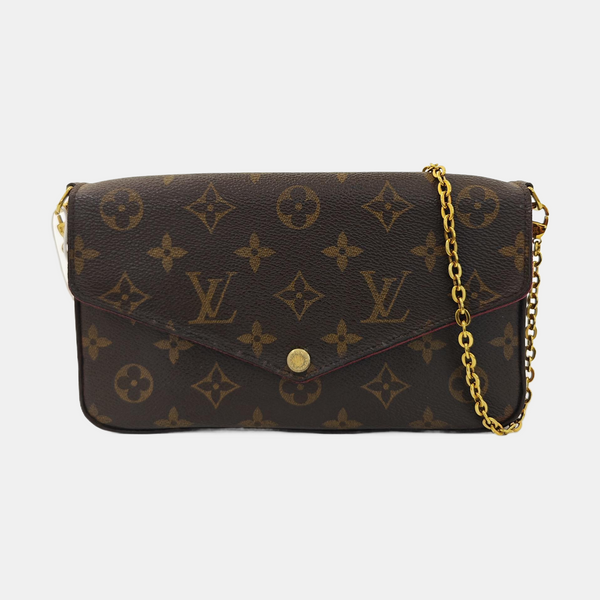 FÉLICIE Monogram Coated Canvas Brown