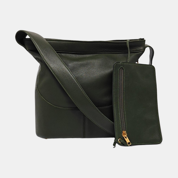 Large Calfskin Green