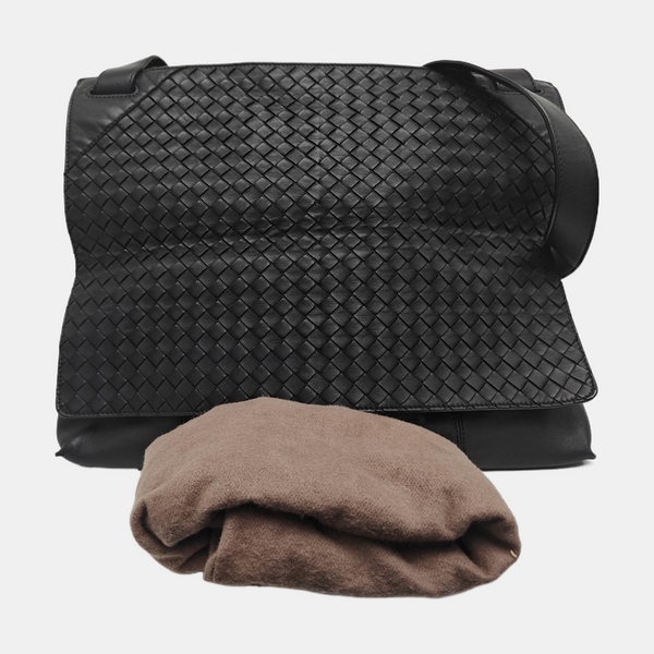 Calfskin Shoulder Bag Black