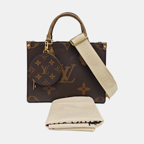 ONTHEGO PM Monogram Coated Canvas Brown