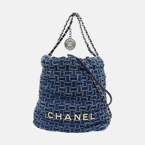 CHANEL 22 Mini Fabric Blue