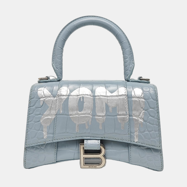 Hourglass Small Calfskin Blue