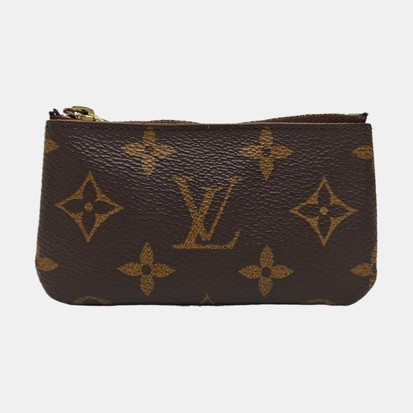 Monogram Coated Canvas Key Pouch Brown