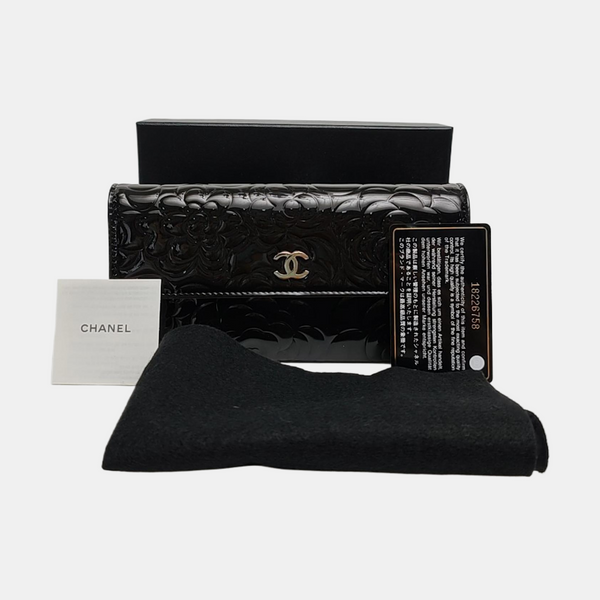 Patent Leather Wallet Black