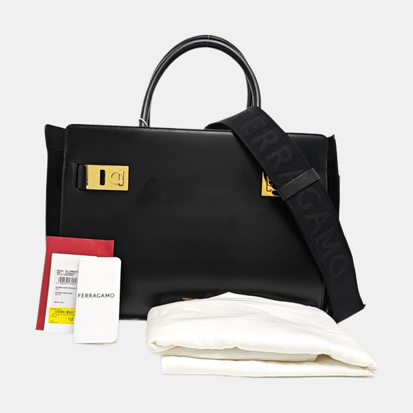 Calfskin Tote Bag Black
