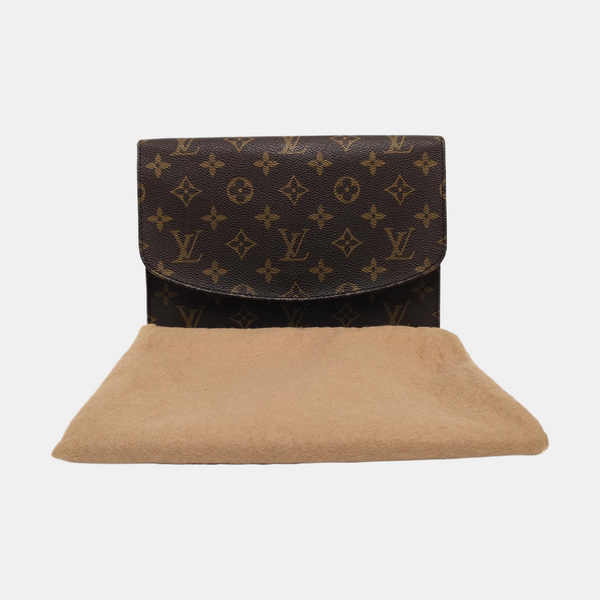 POCHETTE RABAT Monogram Coated Canvas Brown