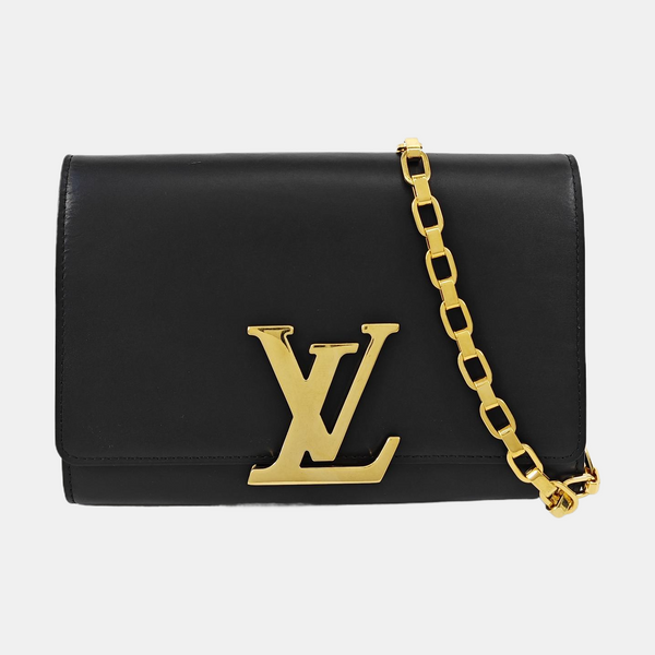 LOUISE GM Calfskin Black