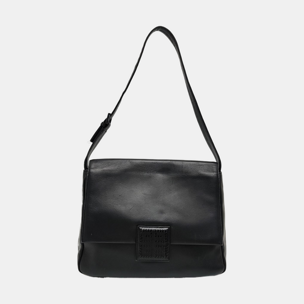 Calfskin Shoulder Bag Black