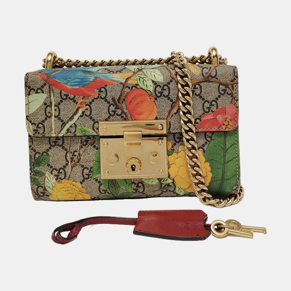 Authenticated pre-owned Padlock Small Monogram Coated Canvas Multicolor - Crossbody Bag at Looply