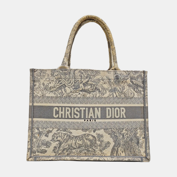 Book Tote Medium Canvas Gray