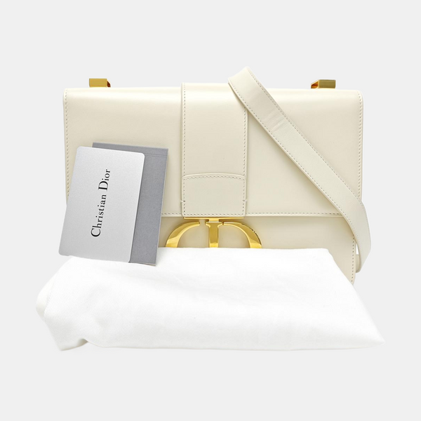 30 Montaigne Calfskin White