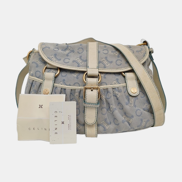 Canvas Shoulder Bag Blue