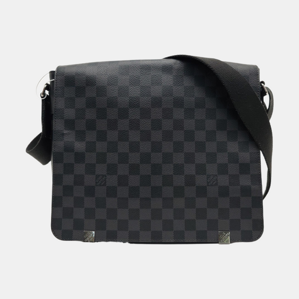 DISTRICT MM Damier Graphite Coated Canvas Gray