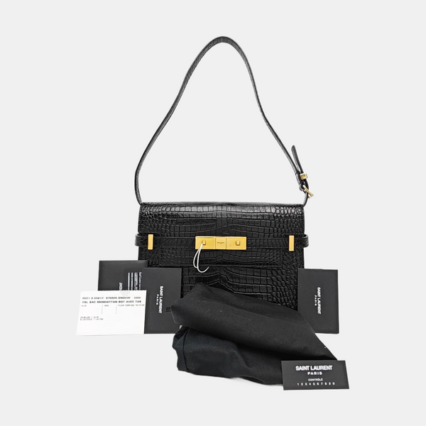 MANHATTAN Small Calfskin Black