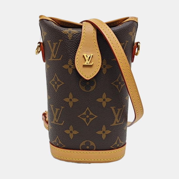FOLD ME Monogram Coated Canvas Brown