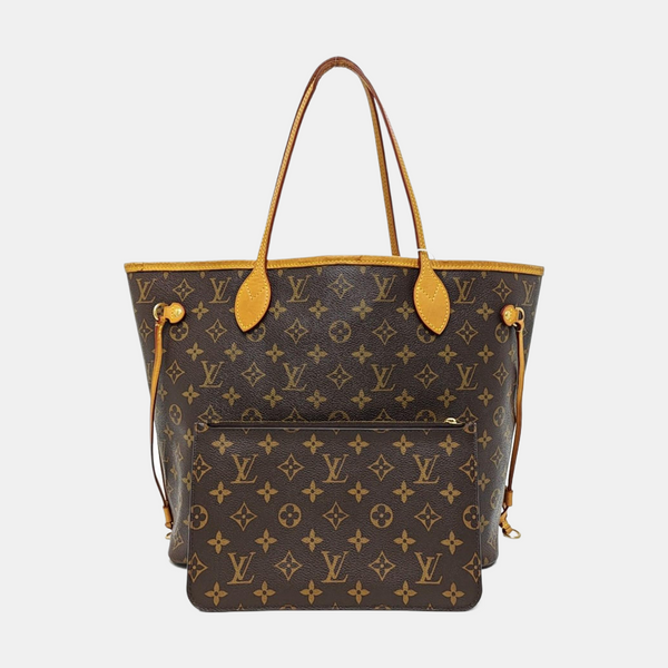NEVERFULL MM Monogram Coated Canvas Brown