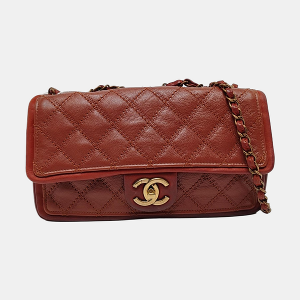 Quilted Calfskin Red