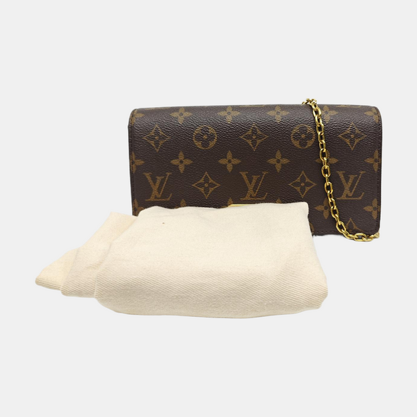 Lily Monogram Coated Canvas Brown