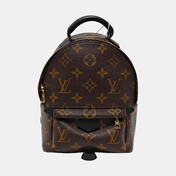 PALM SPRINGS Mini Monogram Coated Canvas Brown