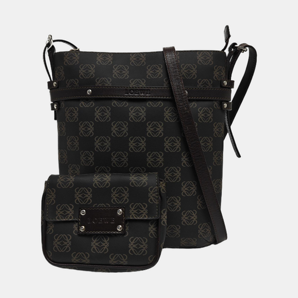 Anagram Monogram Coated Canvas Brown