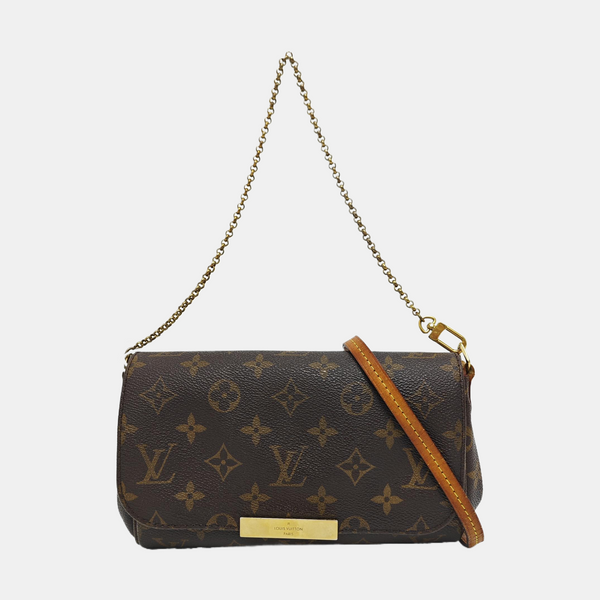 FAVORITE PM Monogram Coated Canvas Brown
