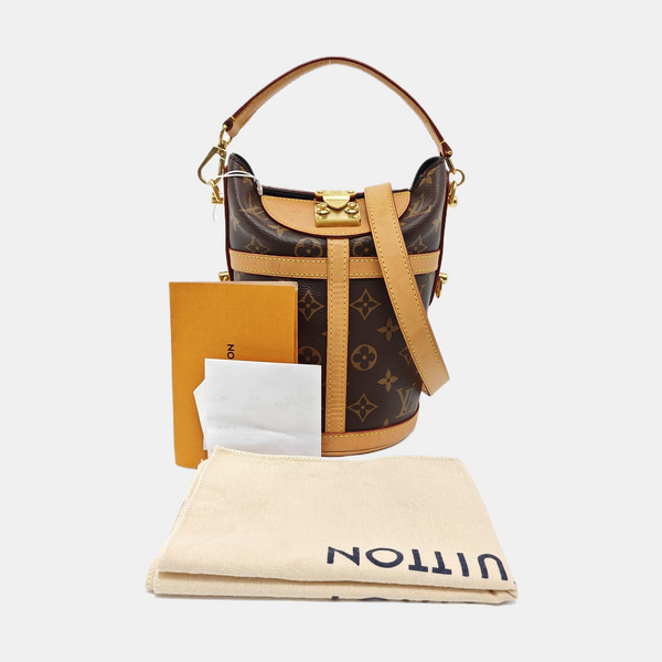 DUFFLE Monogram Coated Canvas Brown