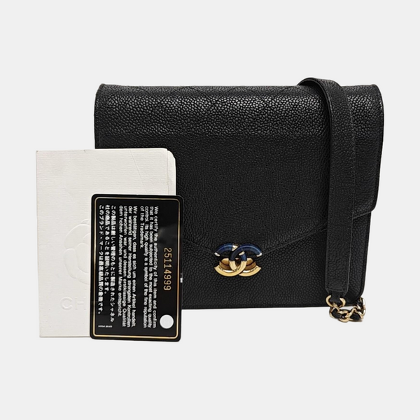 THREAD AROUND Quilted Grained Calfskin Blue