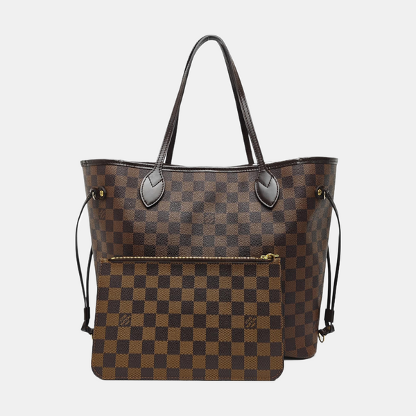 NEVERFULL MM Damier Ebene Coated Canvas Brown