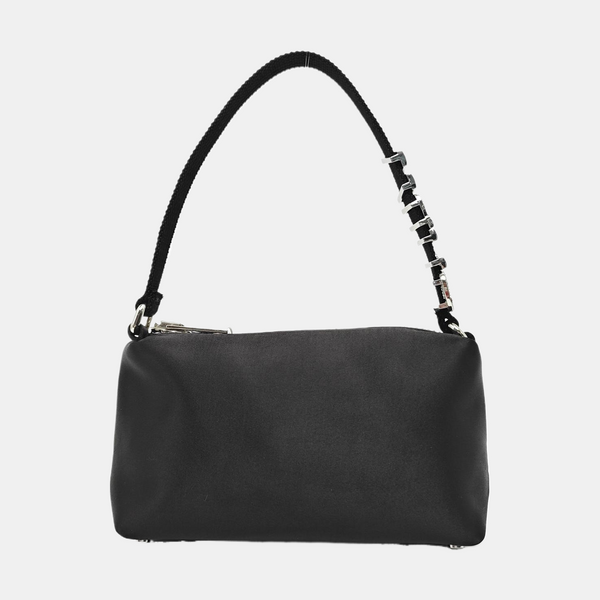 Fabric Top Handle Bag Black