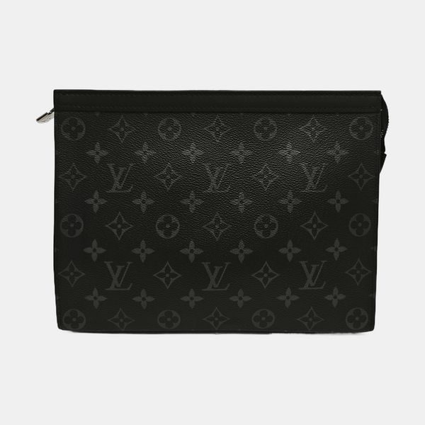 Pochette Voyag MM Monogram Coated Canvas Black